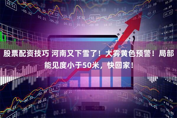 股票配资技巧 河南又下雪了！大雾黄色预警！局部能见度小于50米，快回家！